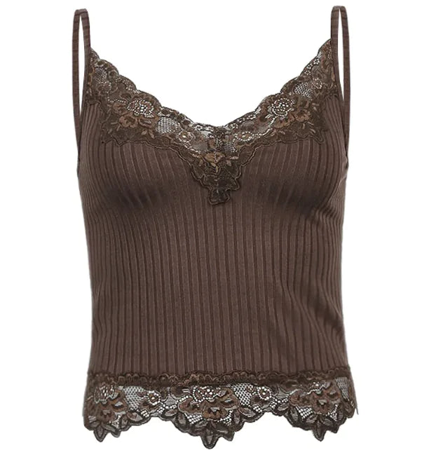 Sexy Lace V-Neck Sling Top